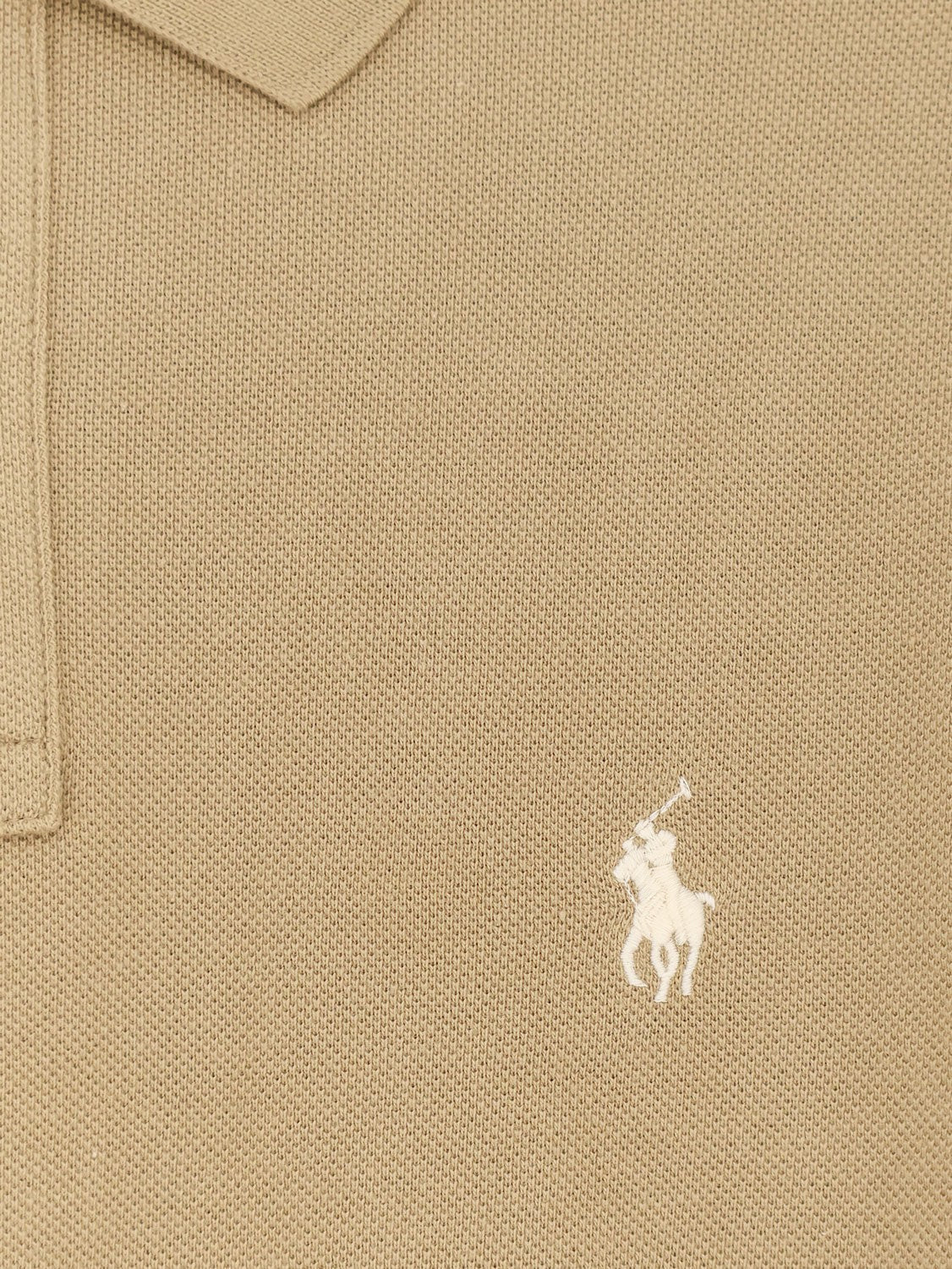 Polo Ralph Lauren Men's Cotton Polo Shirt Beige, view 3