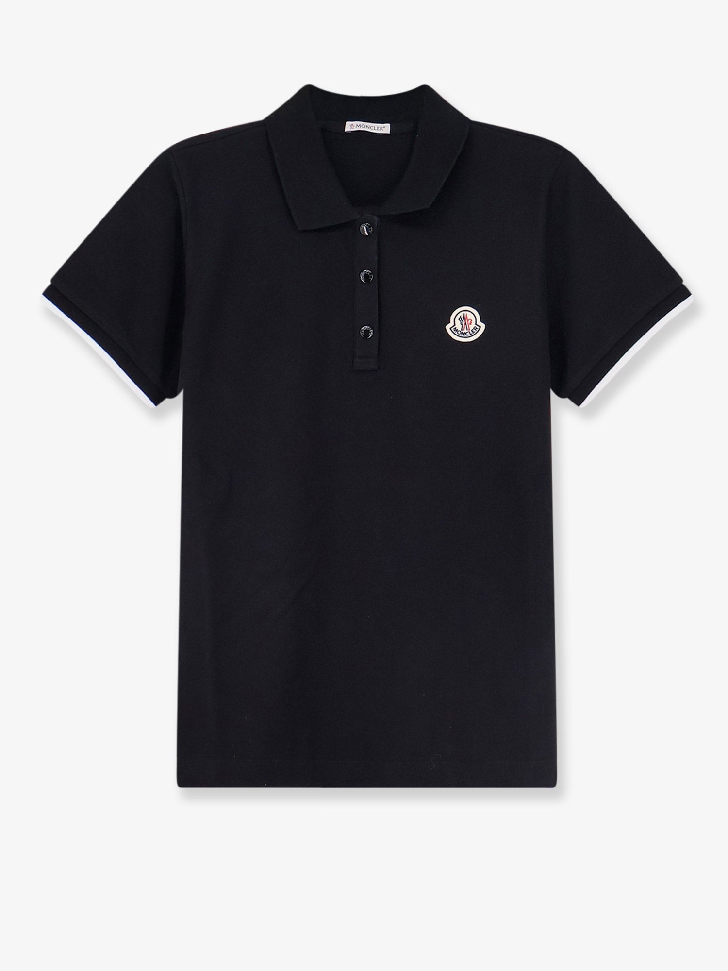 Moncler Women's Cotton Polo Shirt Black