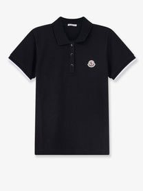 Moncler Women's Cotton Polo Shirt Black