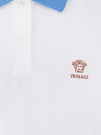 Versace Women's Cotton Polo Shirt White