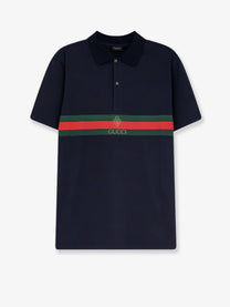 Gucci Men's Cotton Polo Shirt Blue