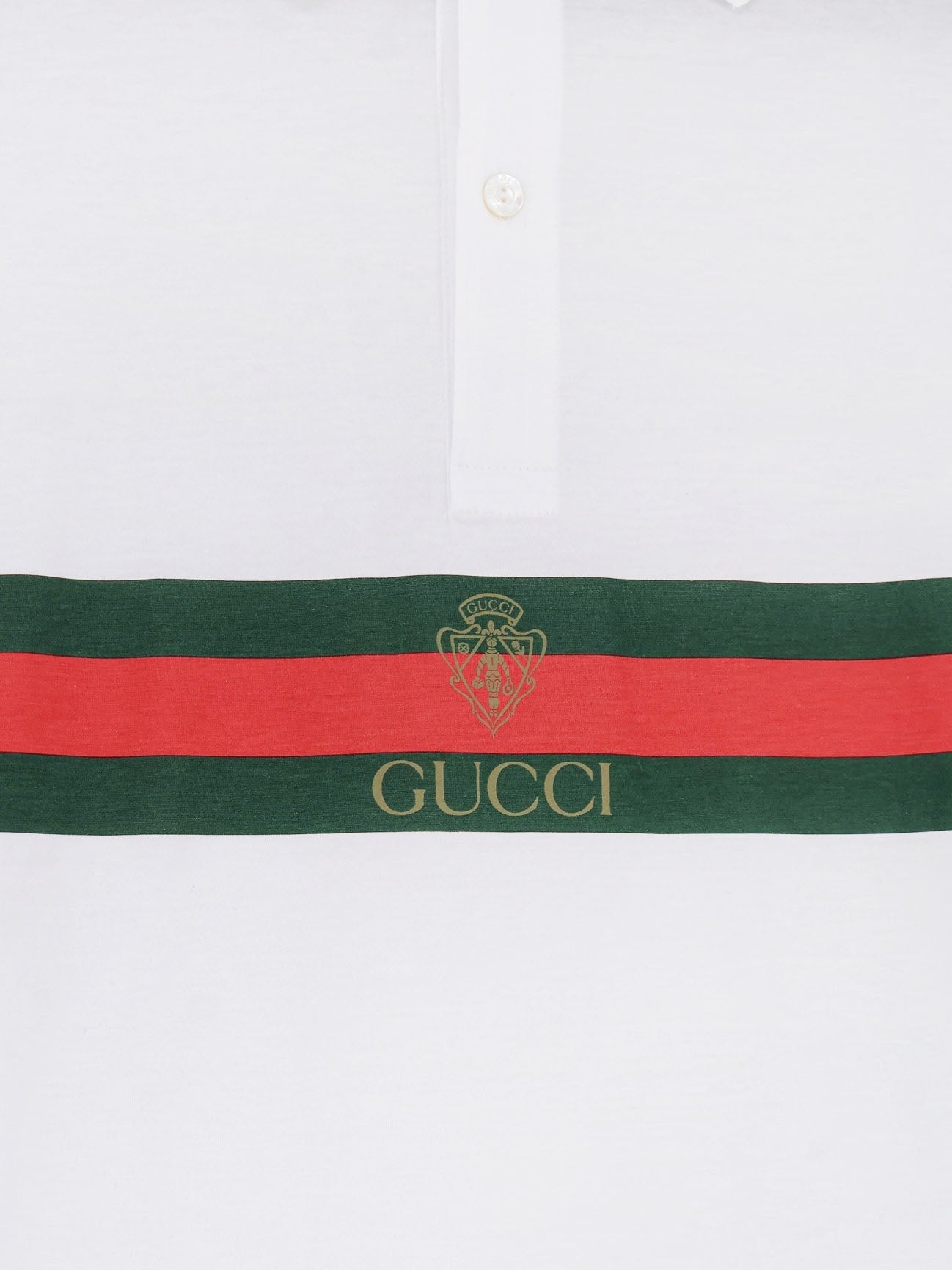 Gucci Men's Cotton Polo Shirt White