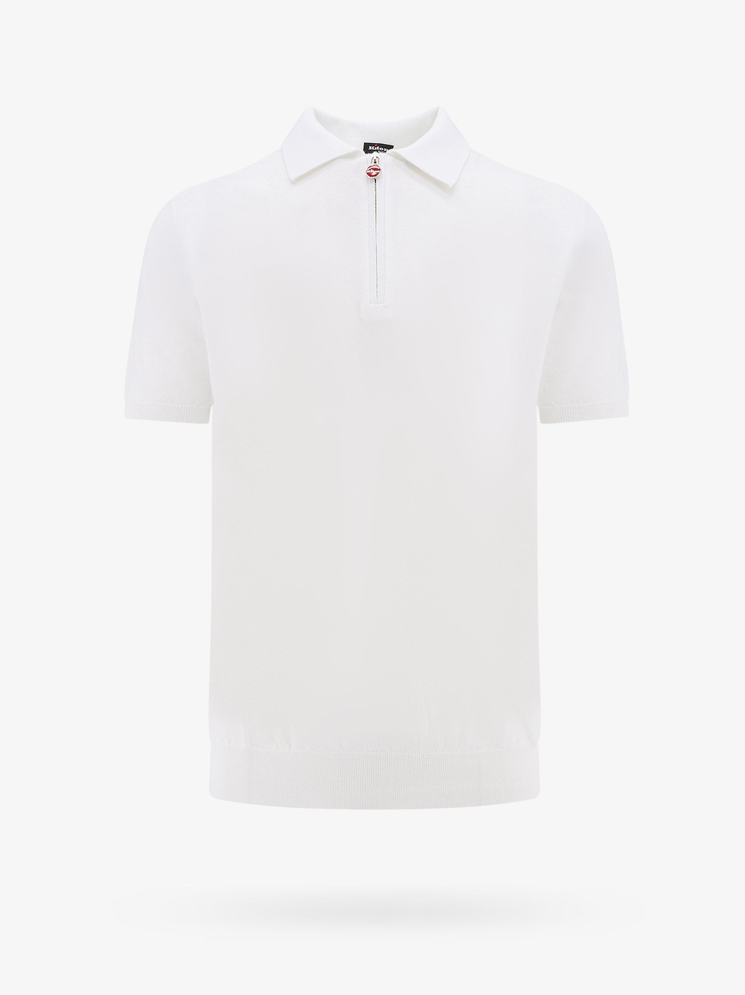 Kiton Men's Cotton Polo Shirt White