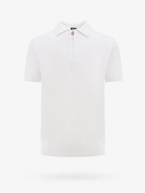 Kiton Men's Cotton Polo Shirt White