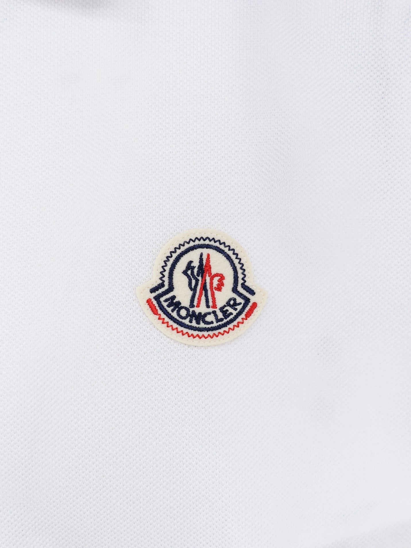Moncler Men's Cotton Polo Shirt White