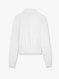 Celine Women's Cotton Polo Shirt White