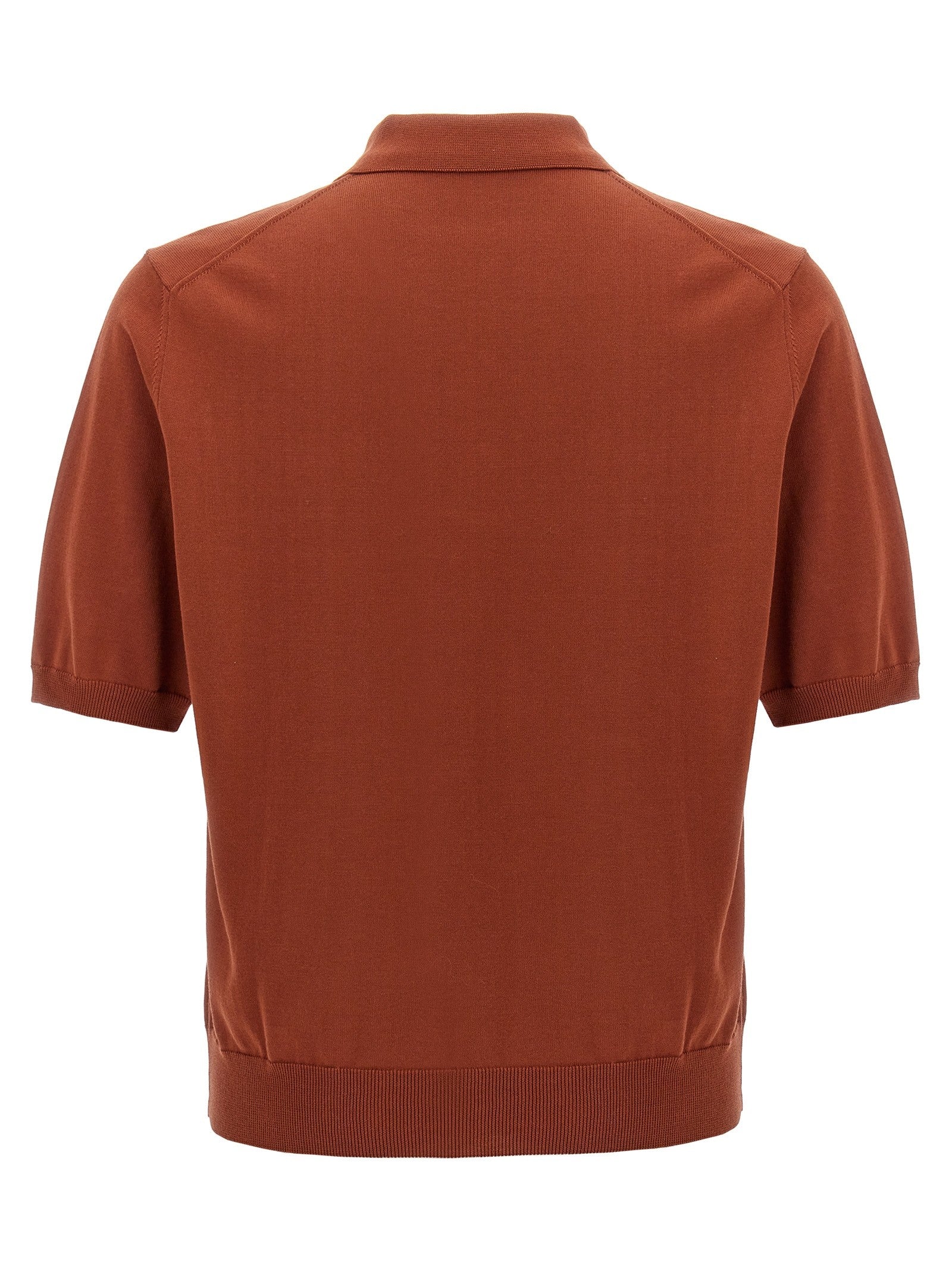 Zanone Cotton Polo Shirt Red