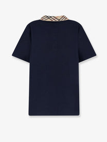 Burberry Men's Cotton Polo Shirt Blue