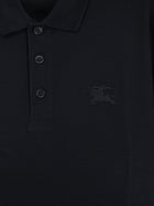 Burberry Men's Cotton Polo Shirt Black, view 3