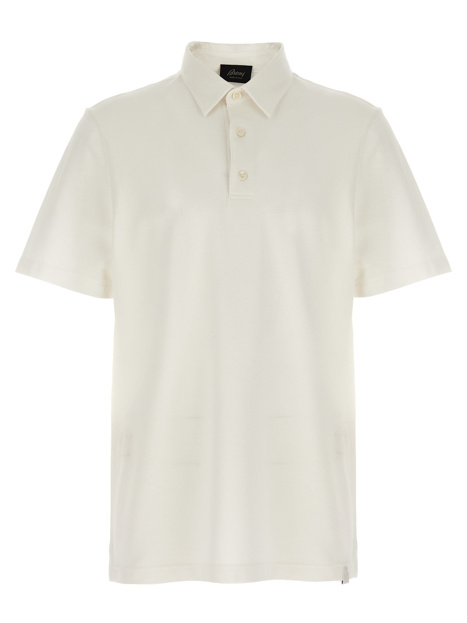 Brioni Cotton Polo Shirt White