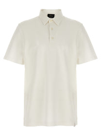 Brioni Cotton Polo Shirt White