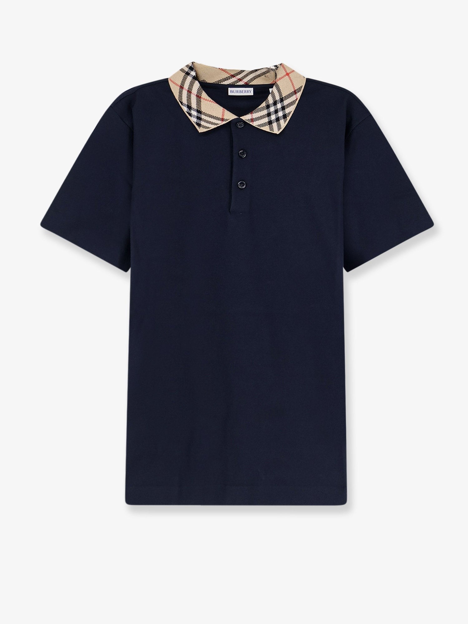 Burberry Men's Cotton Polo Shirt Blue