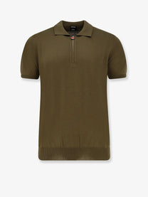 Kiton Men's Cotton Polo Shirt Green