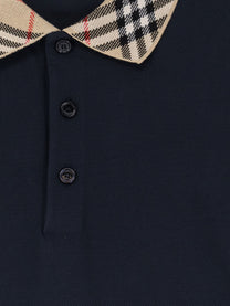 Burberry Men's Cotton Polo Shirt Blue