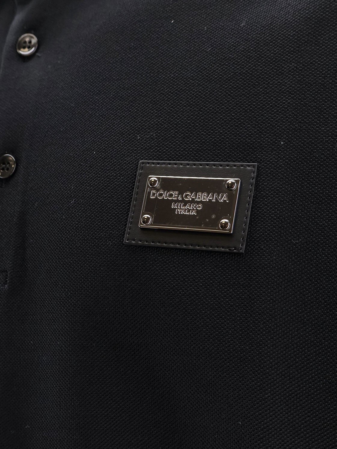 Dolce &amp; Gabbana Men's Cotton Polo Shirt Black