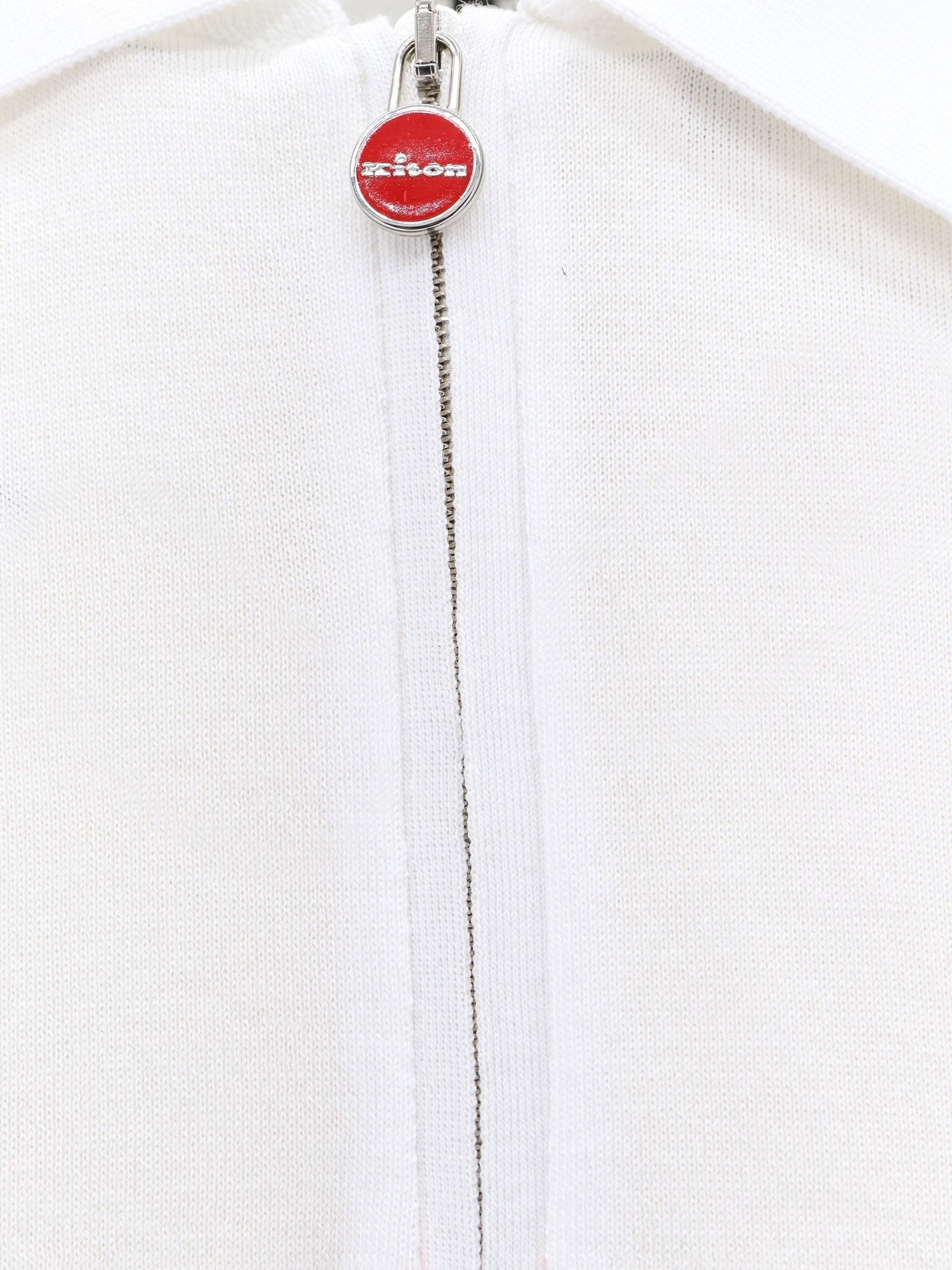 Kiton Men's Cotton Polo Shirt White