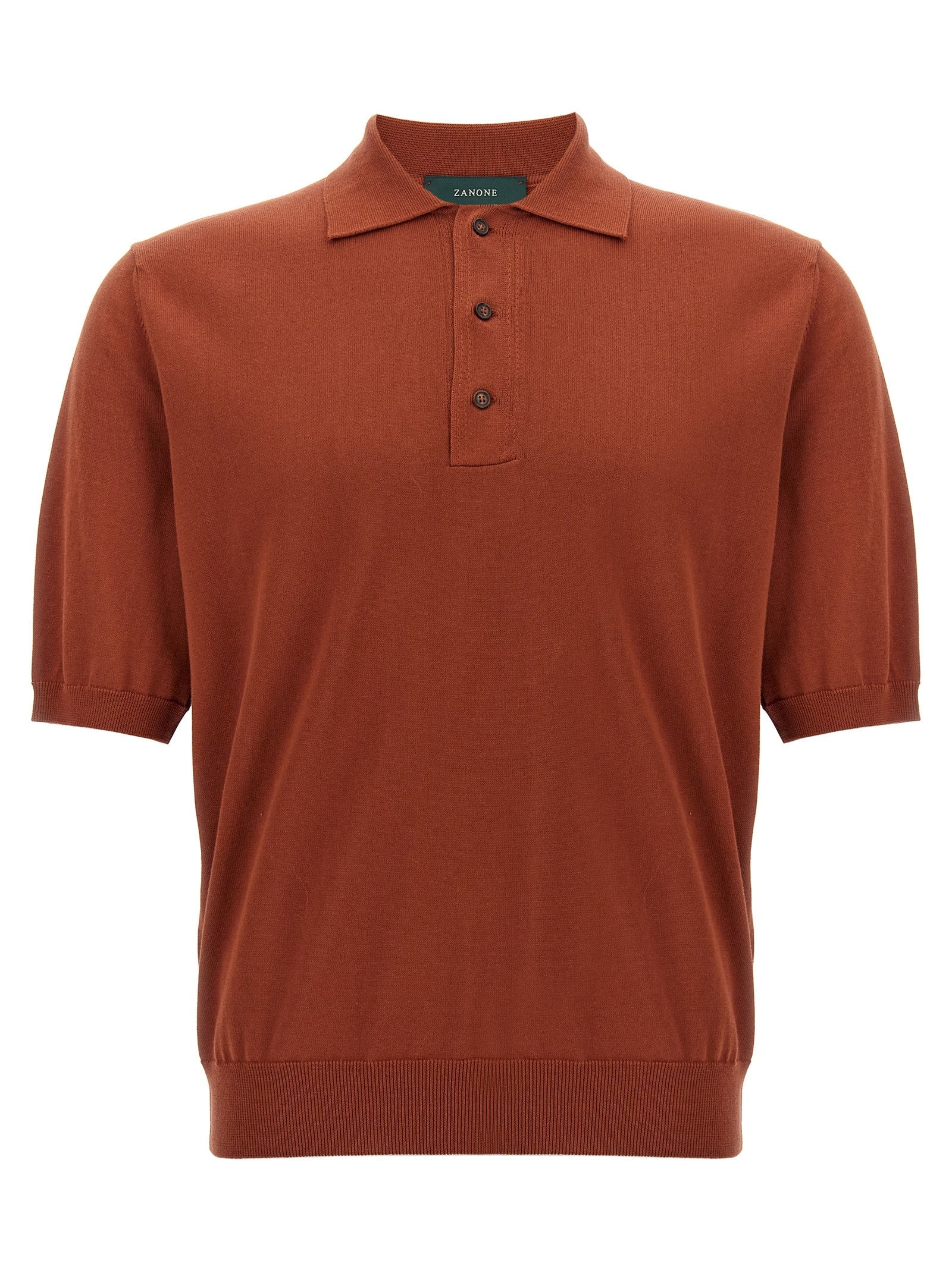 Zanone Cotton Polo Shirt Red