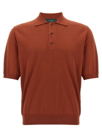 Zanone Cotton Polo Shirt Red