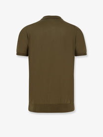 Kiton Men's Cotton Polo Shirt Green