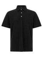 Zegna Cotton Polo Shirt Black