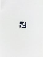 Fendi Men's FF Selleria Polo Shirt White, view 3