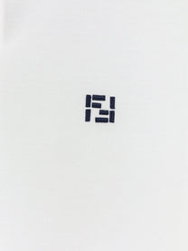 Fendi Men's FF Selleria Polo Shirt White