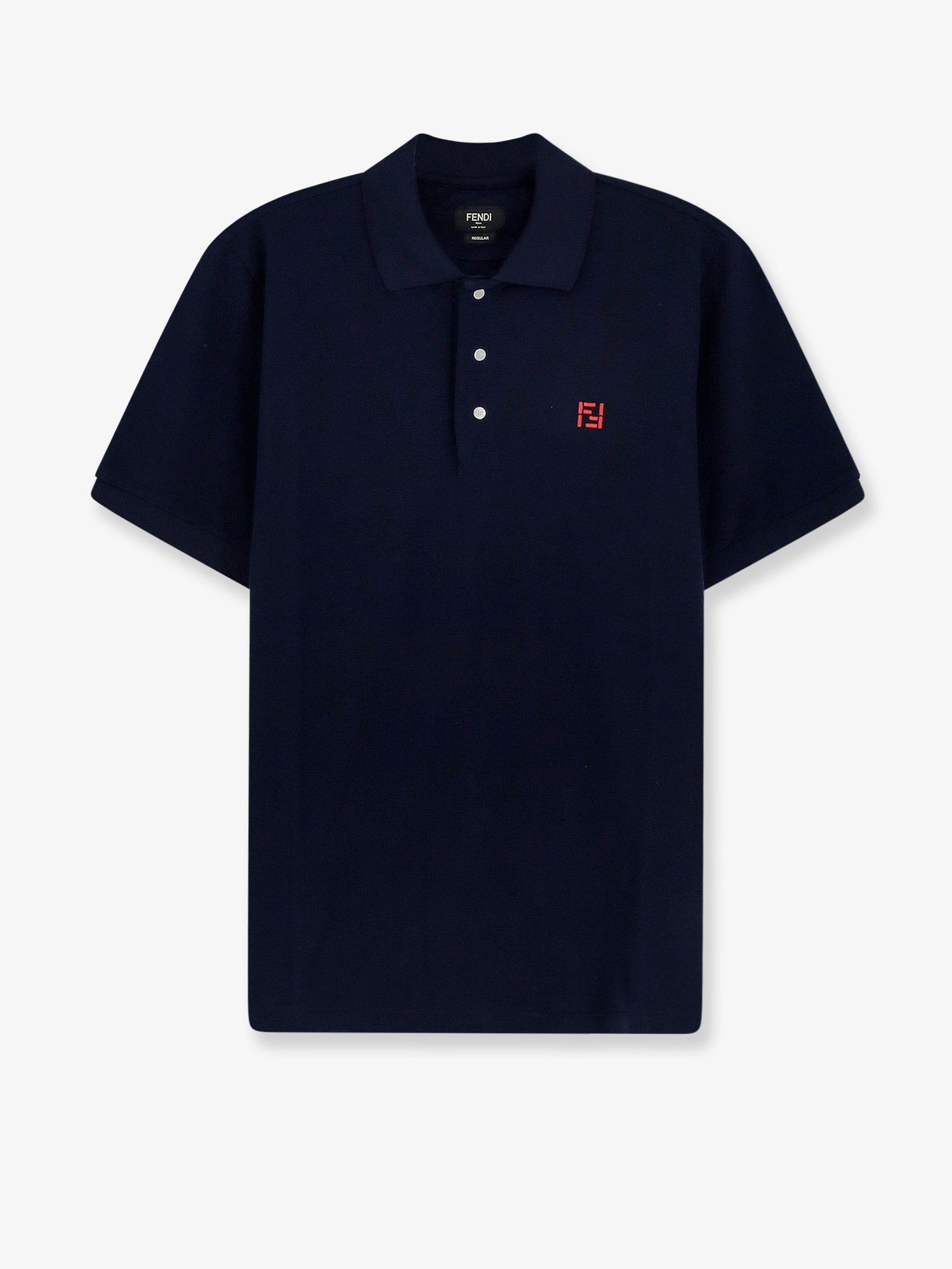 Fendi Men's FF Selleria Polo Shirt Blue
