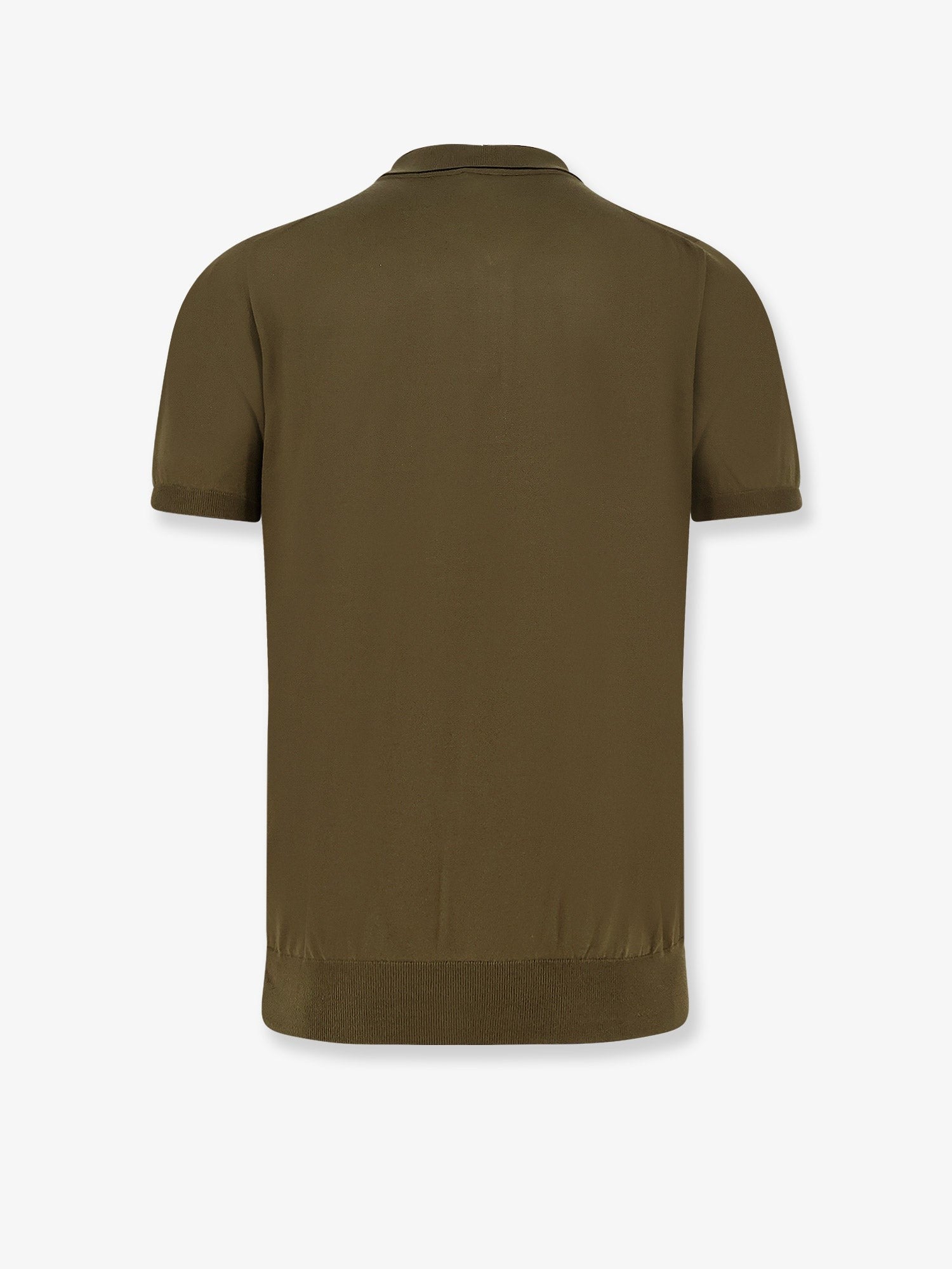 Kiton Men's Cotton Polo Shirt Green