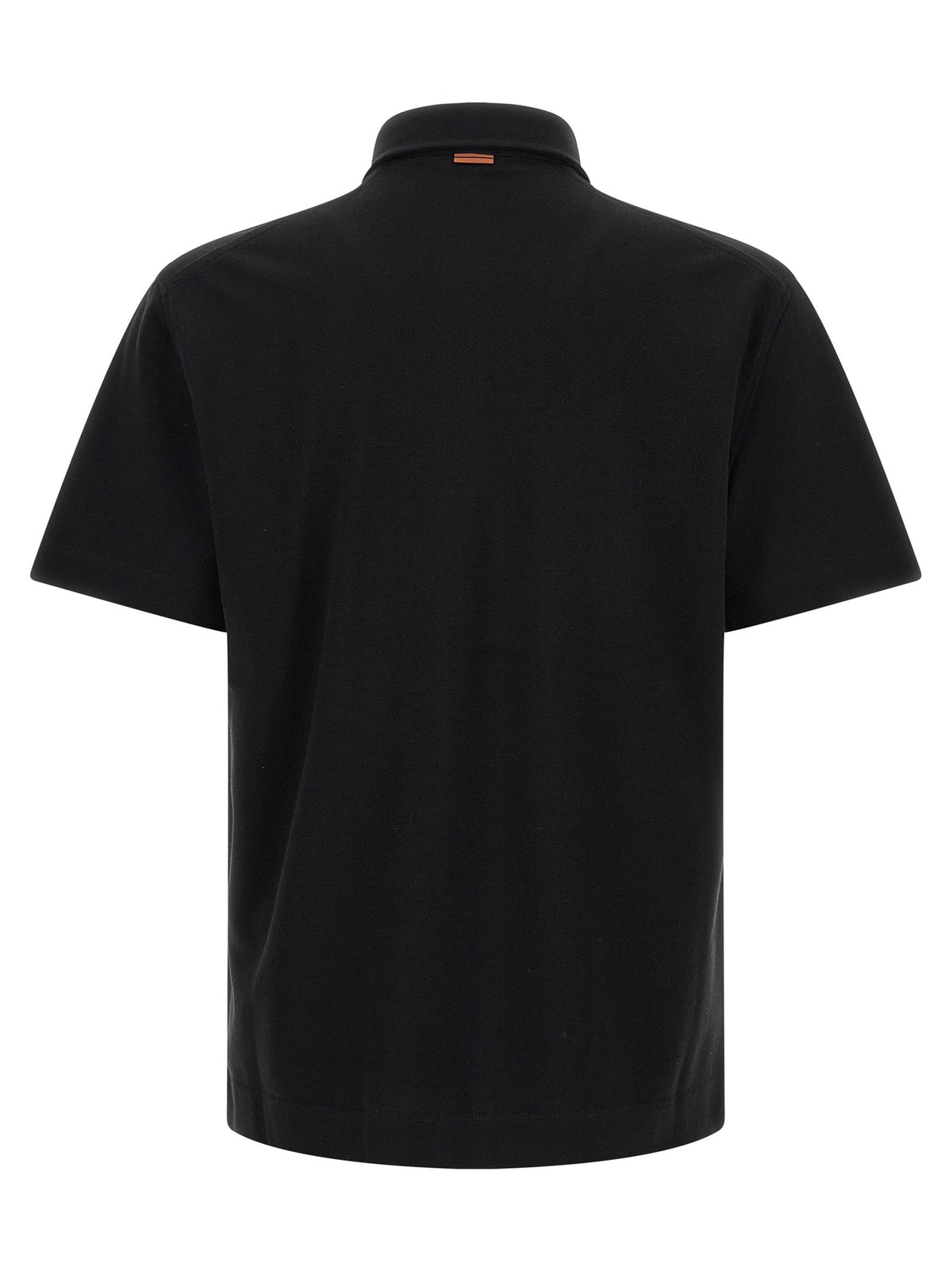 Zegna Cotton Polo Shirt Black
