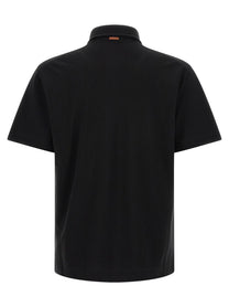 Zegna Cotton Polo Shirt Black