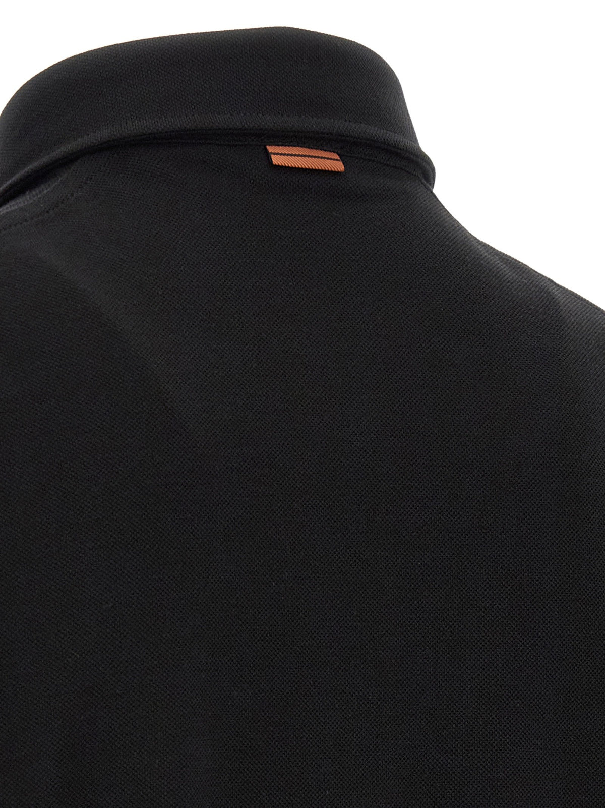 Zegna Cotton Polo Shirt Black