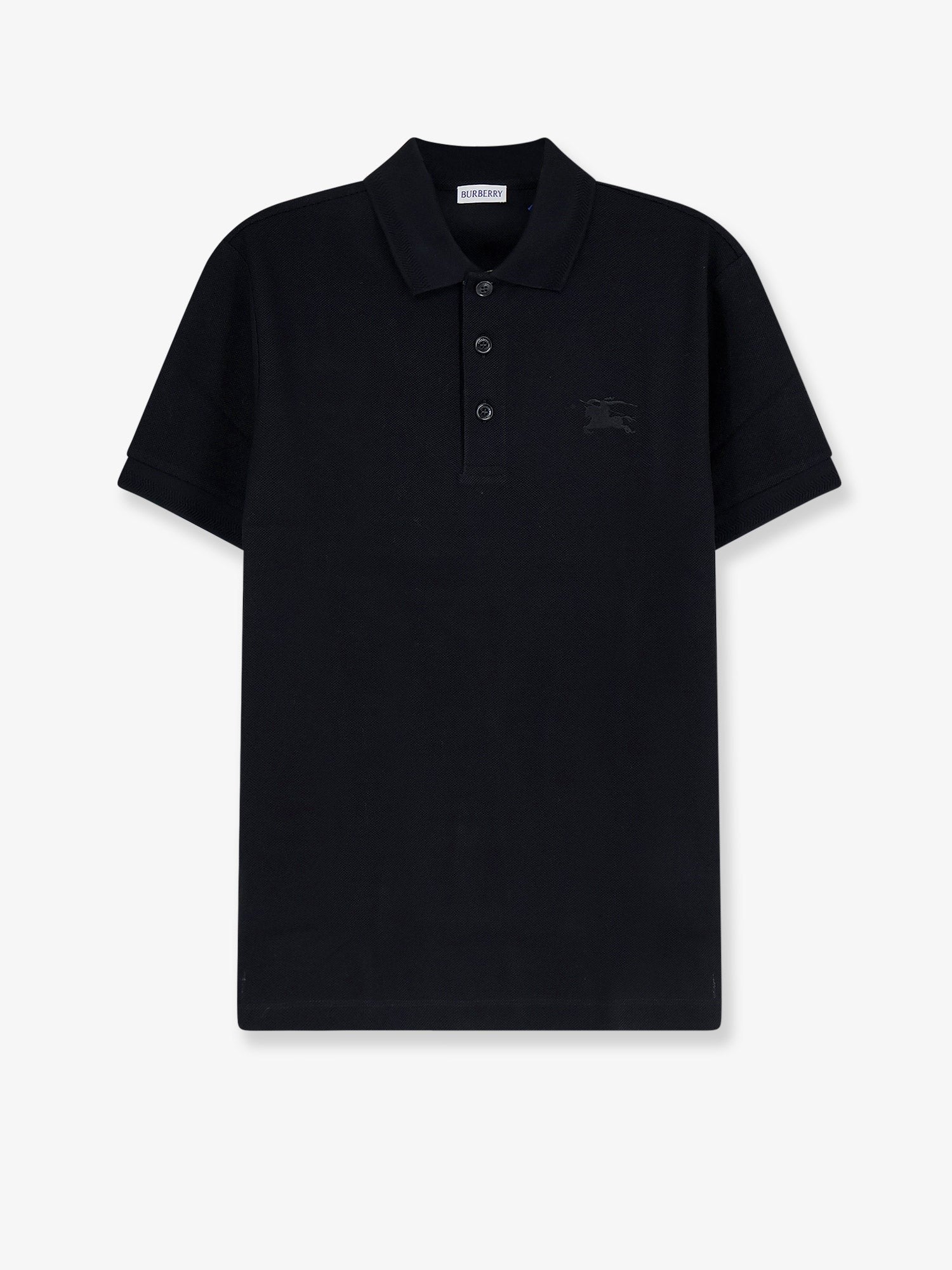 Burberry Men's Cotton Polo Shirt Black