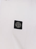 Stone Island Men's Cotton Polo Shirts White, view 3