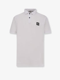 Stone Island Men's Cotton Polo Shirts White