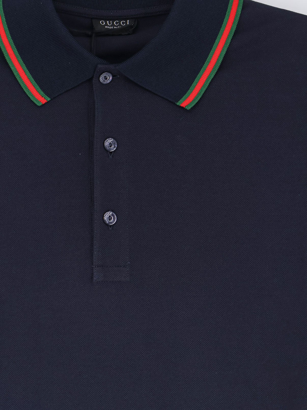 Gucci Men's Cotton Polo Blue