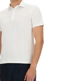 ASPESI Men's Cotton Polo White ASPESI