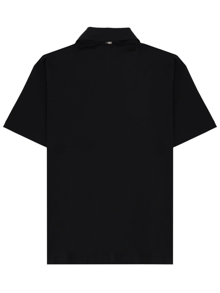 Herno Men's Cotton Polo Black