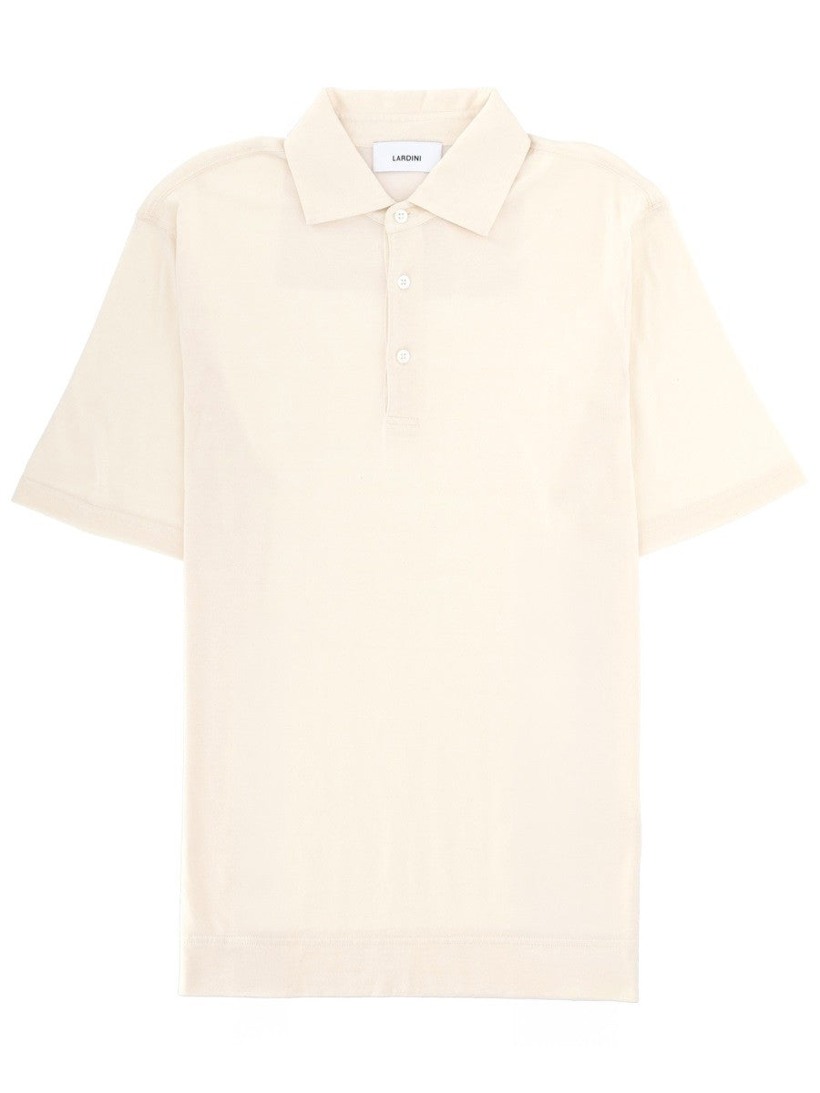 Lardini Men's Cotton Polo White