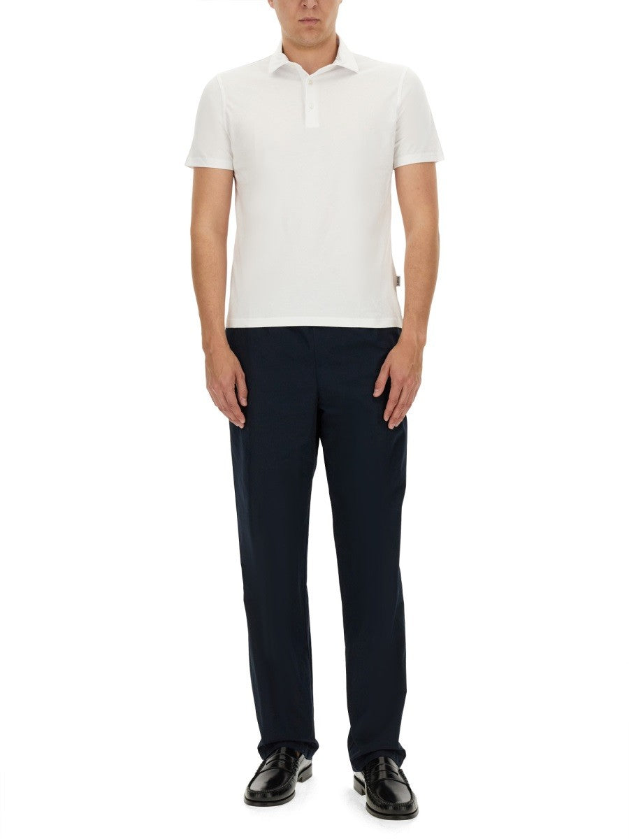 ASPESI Men's Cotton Polo White ASPESI