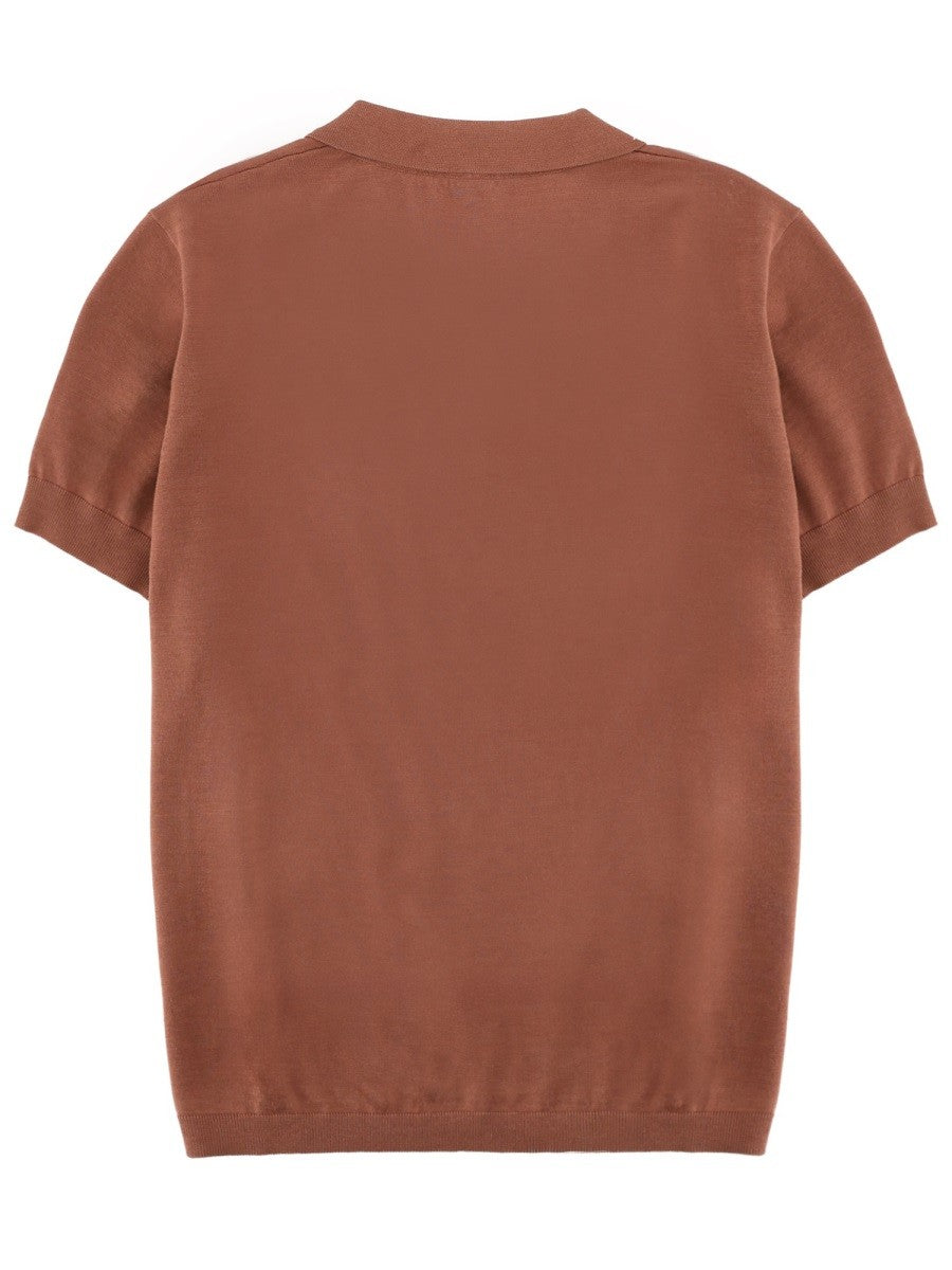 Aspesi Women's Cotton Polo Brown Aspesi