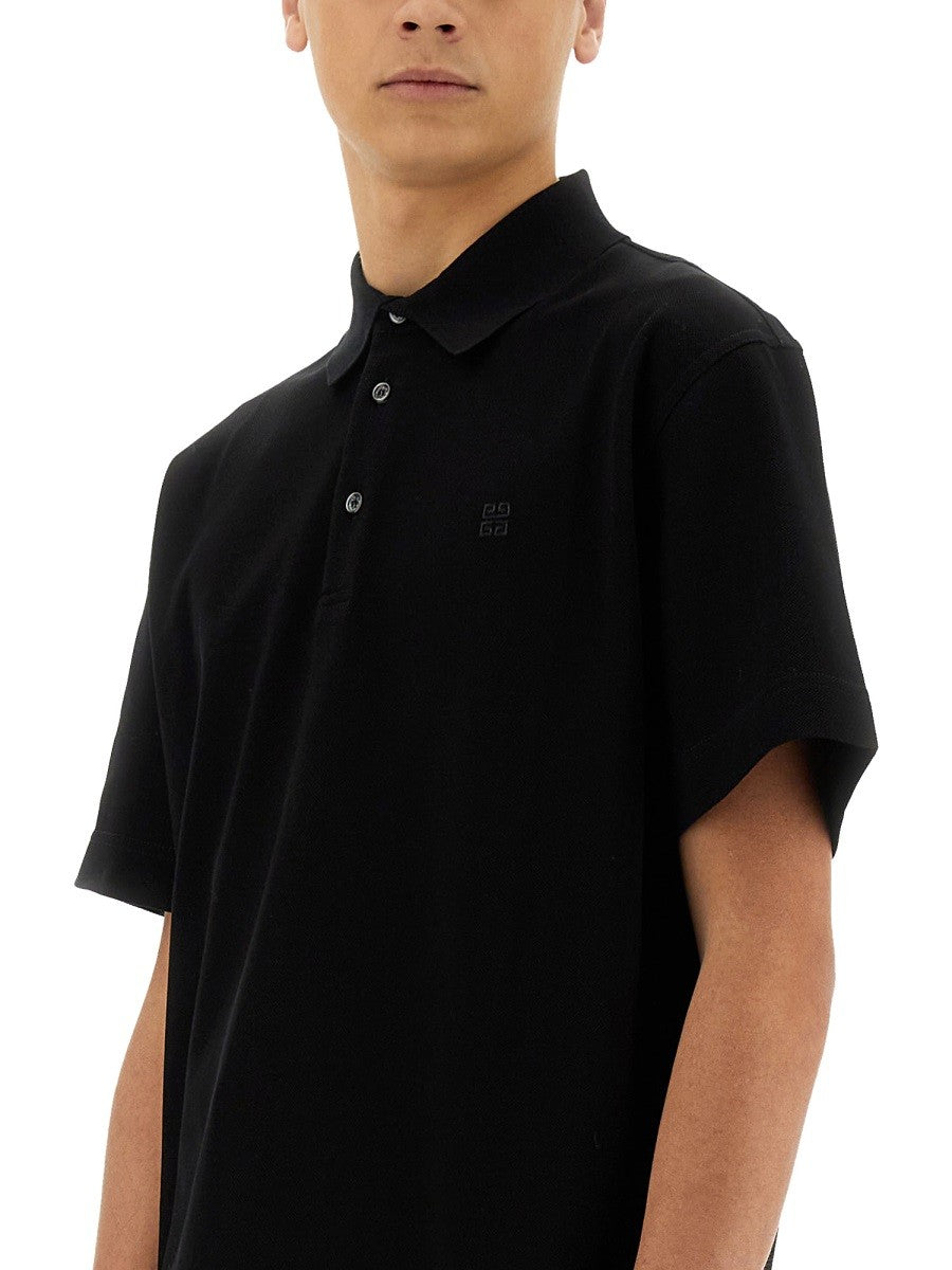 Givenchy Men's Cotton Polo Black