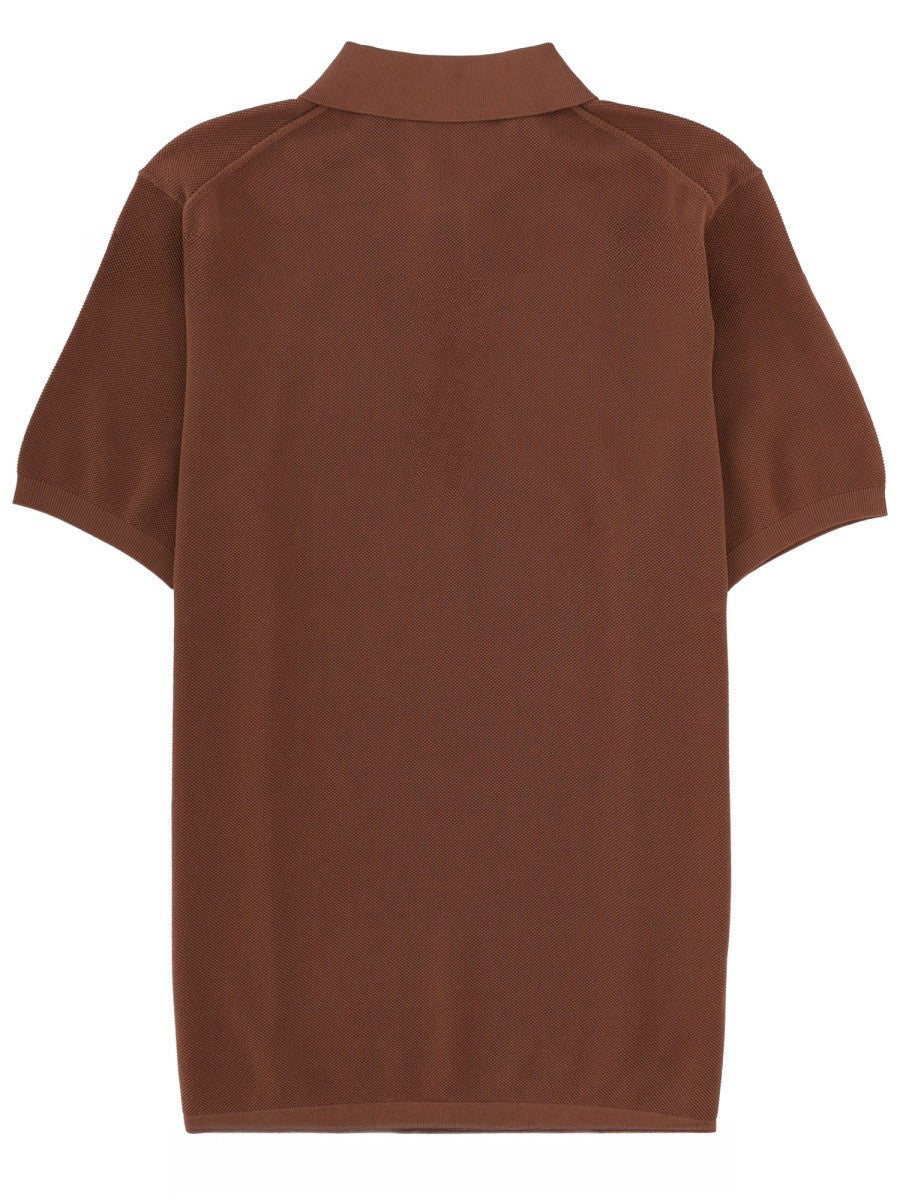 Aspesi Men's Cotton Polo Brown Aspesi