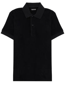 Tom Ford Men's Cotton Polo Black