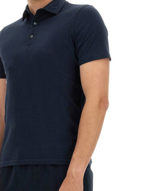 Aspesi Men's Cotton Polo Blue Aspesi