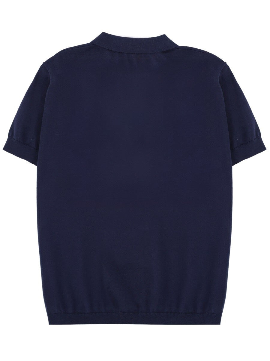 Aspesi Women's Cotton Polo Blue Aspesi