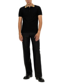 Burberry Men's Cotton Polo Black
