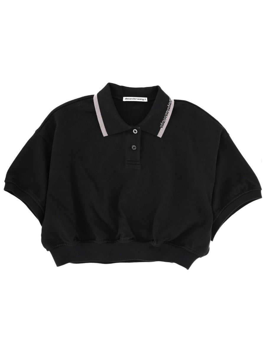 alexanderwang Women's Cotton Polo Black