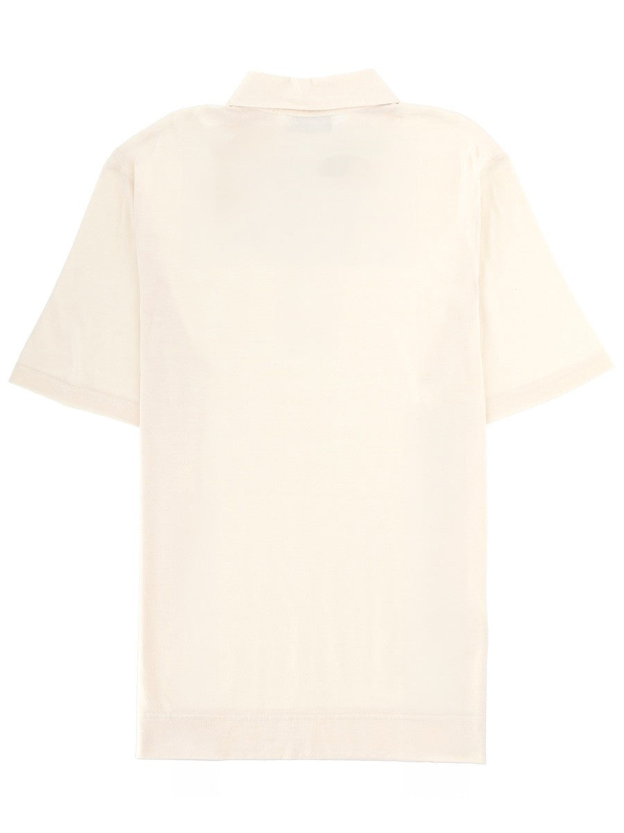 Lardini Men's Cotton Polo White