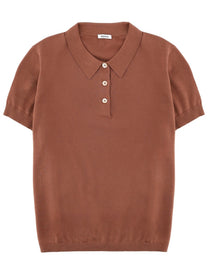 Aspesi Women's Cotton Polo Brown Aspesi