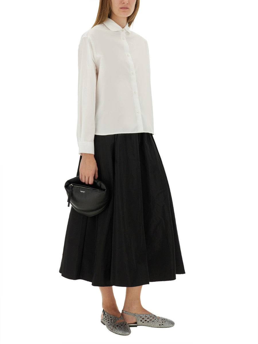 Aspesi Women's Cotton Poplin Boxy Shirt White Aspesi